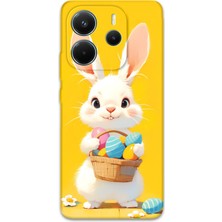 Xiaomi Redmi Note 14 4g Uyumlu Tavşan Desenli Telefon Kılıfı + Ekran Koruyucu - 5806