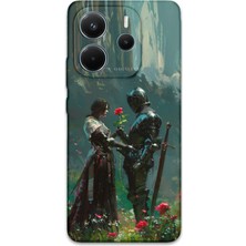 Xiaomi Redmi Note 14 4g Uyumlu Retro Desenli Telefon Kılıfı + Ekran Koruyucu - 5839