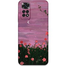 Xiaomi Redmi Note 11S Uyumlu Çiçek Desenli Telefon Kılıfı + Ekran Koruyucu - 5793