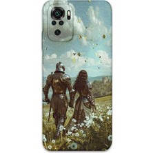 Xiaomi Redmi Note 10S Uyumlu Retro Desenli Telefon Kılıfı + Ekran Koruyucu - 5843