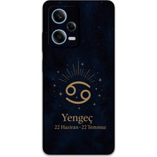 Xiaomi Redmi Note 12 Pro 5g Uyumlu Yengeç Burcu Desenli Telefon Kılıfı + Ekran Koruyucu - 5771