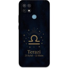 Oppo A15S Uyumlu Terazi Burcu Desenli Telefon Kılıfı + Ekran Koruyucu - 5774