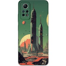 Xiaomi Redmi Note 12 Pro 4g Uyumlu Uzay Desenli Telefon Kılıfı + Ekran Koruyucu - 5870