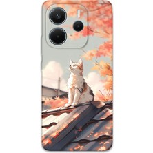 Xiaomi Redmi Note 14 4g Uyumlu Kedi Desenli Telefon Kılıfı + Ekran Koruyucu - 5784