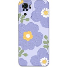 Xiaomi Redmi Note 10 Uyumlu Çiçek Desenli Telefon Kılıfı + Ekran Koruyucu - 5799