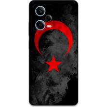 Xiaomi Redmi Note 12 Pro 5g Uyumlu Türk Bayrağı Desenli Telefon Kılıfı + Ekran Koruyucu - 5852