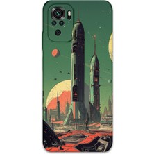 Xiaomi Redmi Note 10S Uyumlu Uzay Desenli Telefon Kılıfı + Ekran Koruyucu - 5870