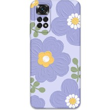 Xiaomi Redmi Note 11S Uyumlu Çiçek Desenli Telefon Kılıfı + Ekran Koruyucu - 5799