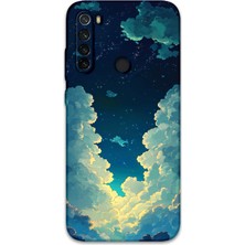 Xiaomi Redmi Note 8 Uyumlu Uzay Desenli Telefon Kılıfı + Ekran Koruyucu - 5868