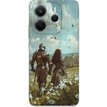 Xiaomi Redmi Note 14 4g Uyumlu Retro Desenli Telefon Kılıfı + Ekran Koruyucu - 5843