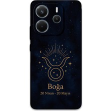 Xiaomi Redmi Note 14 4g Uyumlu Boğa Burcu Desenli Telefon Kılıfı + Ekran Koruyucu - 5769