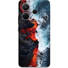 Xiaomi Redmi Note 14 5g Uyumlu Mermer Desenli Telefon Kılıfı + Ekran Koruyucu - 5811