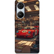 Reeder S19 Max Pro S Edge Uyumlu Araba Desenli Telefon Kılıfı + Ekran Koruyucu - 5759