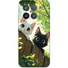 Xiaomi Mi 15 Pro Uyumlu Kedi Desenli Telefon Kılıfı + Ekran Koruyucu - 5785