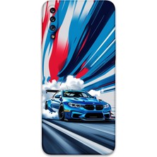 Galaxy A20S Uyumlu Araba Desenli Telefon Kılıfı + Ekran Koruyucu - 5762