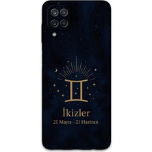 Galaxy A22 Uyumlu Ikizler Burcu Desenli Telefon Kılıfı + Ekran Koruyucu - 5770
