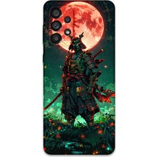 Galaxy A23 Uyumlu Samuray Desenli Telefon Kılıfı + Ekran Koruyucu - 5822