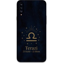 Galaxy A20S Uyumlu Terazi Burcu Desenli Telefon Kılıfı + Ekran Koruyucu - 5774