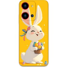 Reeder S19 Max Pro S Zoom Uyumlu Tavşan Desenli Telefon Kılıfı + Ekran Koruyucu - 5807