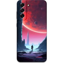 Galaxy S22 Plus Uyumlu Uzay Desenli Telefon Kılıfı + Ekran Koruyucu - 5860