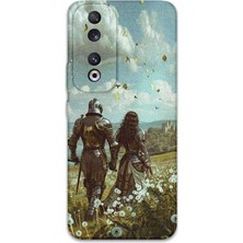 Huawei Honor 90 Uyumlu Retro Desenli Telefon Kılıfı + Ekran Koruyucu - 5843