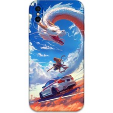 iPhone Xs Max Uyumlu Araba Desenli Telefon Kılıfı + Ekran Koruyucu - 5764