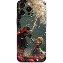 iPhone 16 Pro Max Uyumlu Retro Desenli Telefon Kılıfı + Ekran Koruyucu - 5838