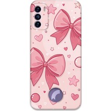 Reeder S19 Max Pro S Uyumlu Kurdele Desenli Telefon Kılıfı + Ekran Koruyucu - 5803