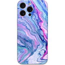 iPhone 16 Pro Uyumlu Mermer Desenli Telefon Kılıfı + Ekran Koruyucu - 5816