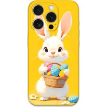 iPhone 15 Pro Uyumlu Tavşan Desenli Telefon Kılıfı + Ekran Koruyucu - 5806