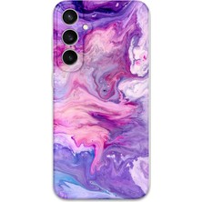 Galaxy S24 Plus Uyumlu Mermer Desenli Telefon Kılıfı + Ekran Koruyucu - 5813