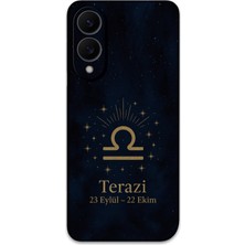 Galaxy S25 Edge Uyumlu Terazi Burcu Desenli Telefon Kılıfı + Ekran Koruyucu - 5774