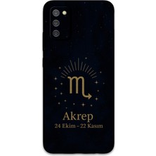 Galaxy A02S Uyumlu Akrep Burcu Desenli Telefon Kılıfı + Ekran Koruyucu - 5775