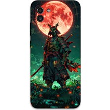 Galaxy A03 Uyumlu Samuray Desenli Telefon Kılıfı + Ekran Koruyucu - 5822