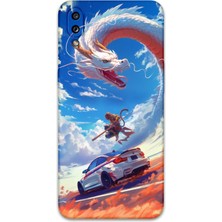 Galaxy A10S Uyumlu Araba Desenli Telefon Kılıfı + Ekran Koruyucu - 5764