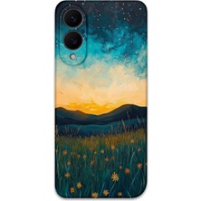 Galaxy S25 Edge Uyumlu Uzay Desenli Telefon Kılıfı + Ekran Koruyucu - 5871