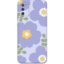 Galaxy A02S Uyumlu Çiçek Desenli Telefon Kılıfı + Ekran Koruyucu - 5799