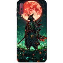 Galaxy A7 2018 Uyumlu Samuray Desenli Telefon Kılıfı + Ekran Koruyucu - 5822