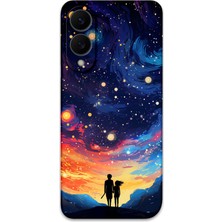 Galaxy S25 Edge Uyumlu Uzay Desenli Telefon Kılıfı + Ekran Koruyucu - 5863