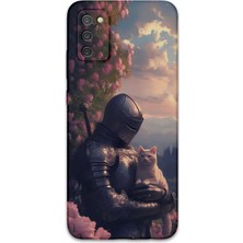 Galaxy A03S Uyumlu Retro Desenli Telefon Kılıfı + Ekran Koruyucu - 5845