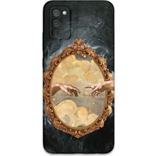 Galaxy A03S Uyumlu Retro Desenli Telefon Kılıfı + Ekran Koruyucu - 5836