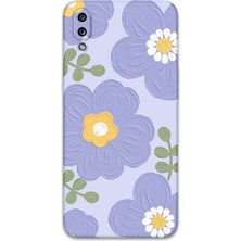 Galaxy A10S Uyumlu Çiçek Desenli Telefon Kılıfı + Ekran Koruyucu - 5799