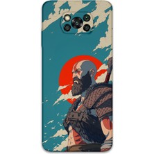 Poco X3 Nfc Uyumlu Kratos Desenli Telefon Kılıfı + Ekran Koruyucu - 5824