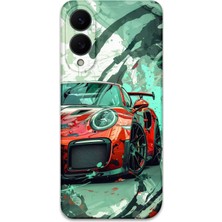 Galaxy S25 Edge Uyumlu Araba Desenli Telefon Kılıfı + Ekran Koruyucu - 5765