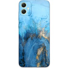 Galaxy A05 Uyumlu Mermer Desenli Telefon Kılıfı + Ekran Koruyucu - 5812
