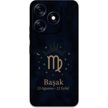 Tecno Spark 20 Uyumlu Başak Burcu Desenli Telefon Kılıfı + Ekran Koruyucu - 5773