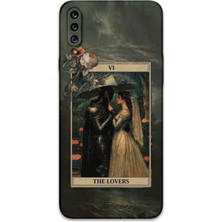 Galaxy A20S Uyumlu Retro Desenli Telefon Kılıfı + Ekran Koruyucu - 5846