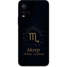 Vivo Y33S Uyumlu Akrep Burcu Desenli Telefon Kılıfı + Ekran Koruyucu - 5775