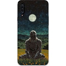 Galaxy A20S Uyumlu Retro Desenli Telefon Kılıfı + Ekran Koruyucu - 5844