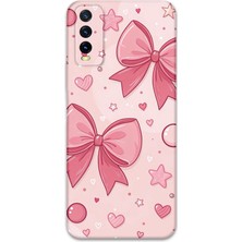 Vivo Y20S Uyumlu Kurdele Desenli Telefon Kılıfı + Ekran Koruyucu - 5803